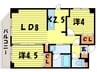 スカイコ－ト 2LDKの間取り