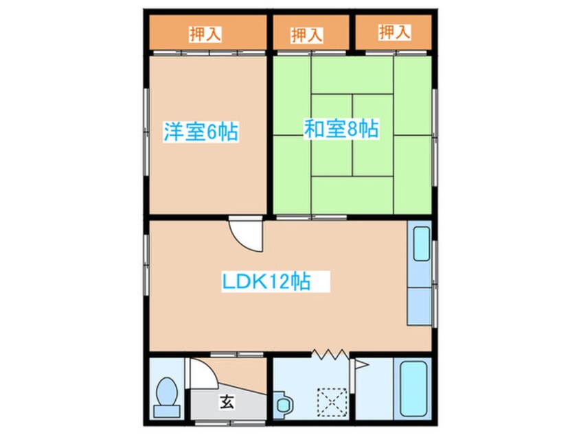 間取図 リラハイツⅠ