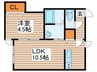 マイスター渋谷マンション 1LDKの間取り