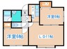 メゾンドゥーズ 2LDKの間取り