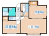 メゾンドゥーズ 2LDKの間取り