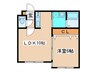 クラリス豊平Ⅱ 1LDKの間取り