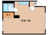 川畑ビルＢ 1Rの間取り
