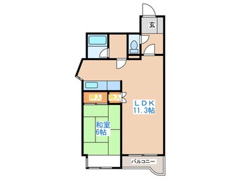 間取図 パサ－ジュ発寒