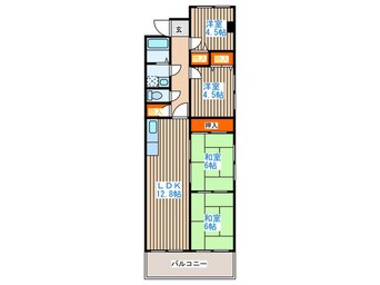 間取図 パサ－ジュ発寒