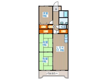 間取図 パサ－ジュ発寒