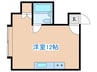 ベルメゾン菊水 1Rの間取り