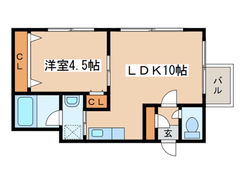 間取図 HGS North23