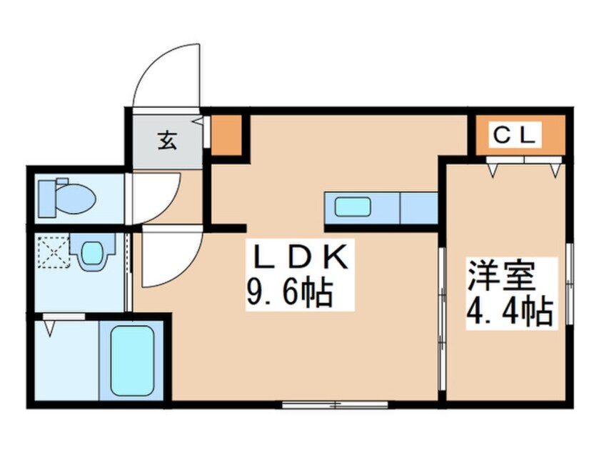 間取図 クレイパレス美園