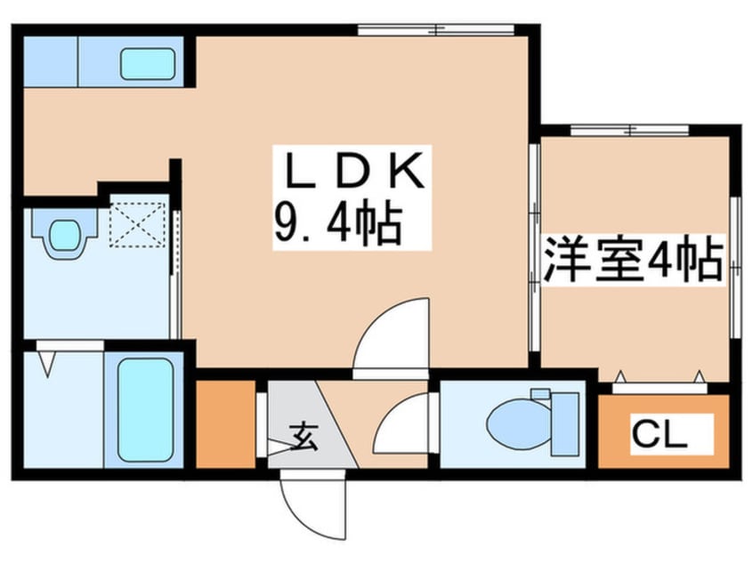 間取図 クレイパレス美園