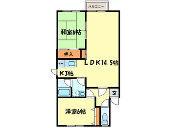 間取図 第５ハイツ土橋