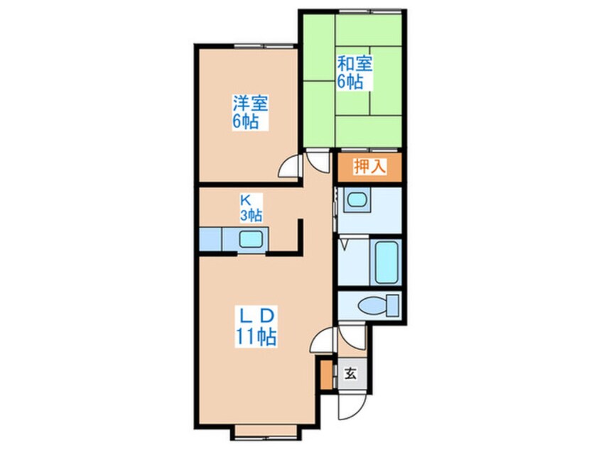 間取図 グランデュール西宮の沢