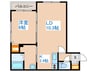 クラリス平岸Ⅱ 1LDKの間取り