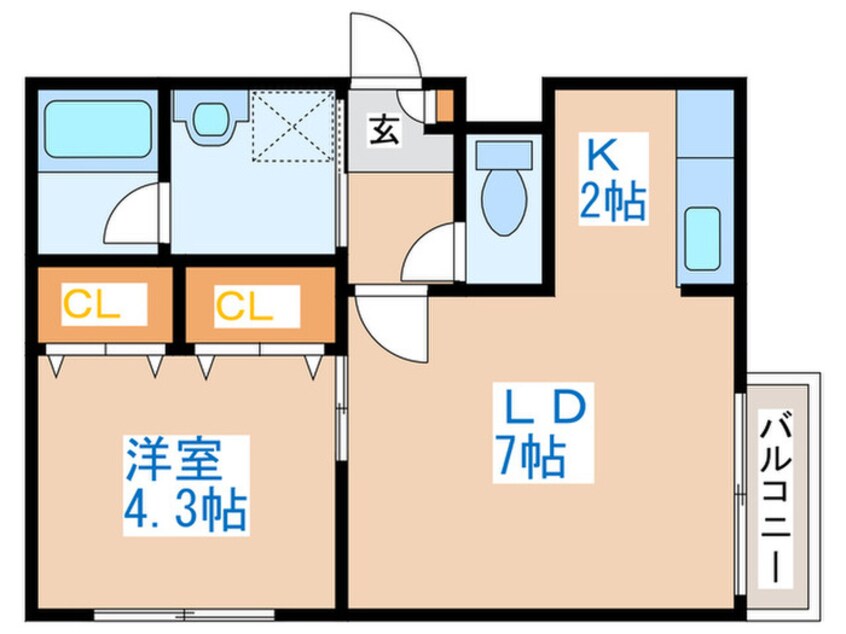 間取図 プライムシ－ン