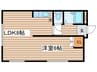 メゾンド－ル新川 1LDKの間取り