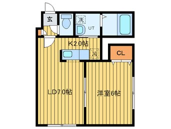 間取図 サ－クヒル学園前