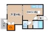 プロスペリティ 1DKの間取り