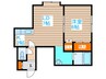 アルバトロスＴＡＭＡＩ 1LDKの間取り