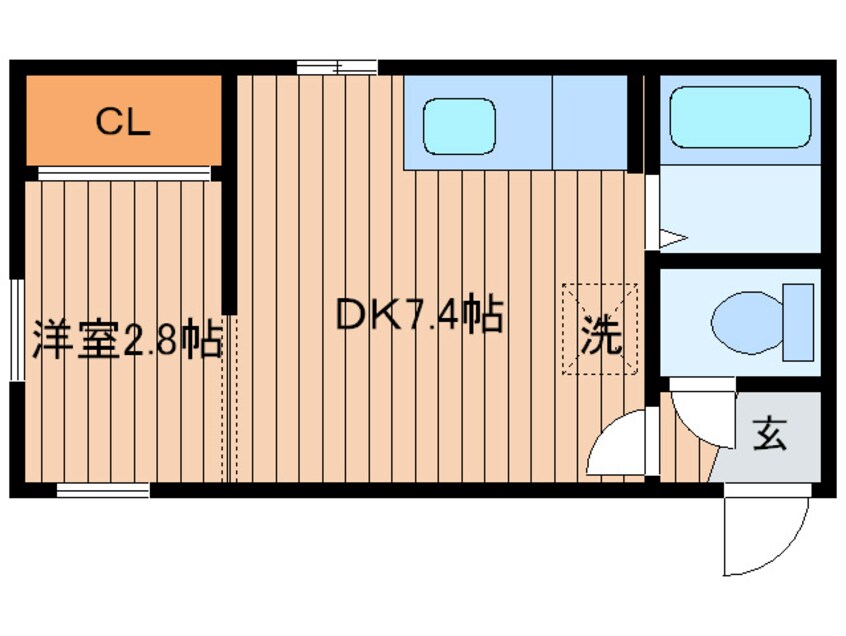 間取図 ロ－ヤルハイツ菊水