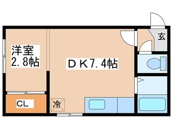 間取図 ロ－ヤルハイツ菊水