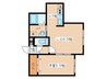 フリ－ダムコ－ト栄通１６ 1LDKの間取り