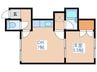 ヴィラフォ－レスト壱番館 1DKの間取り