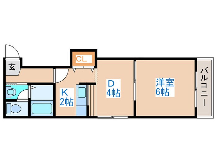 間取り図 パレノ－ル山鼻南１８条