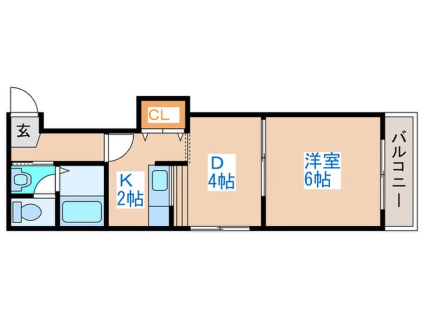 間取図 パレノ－ル山鼻南１８条