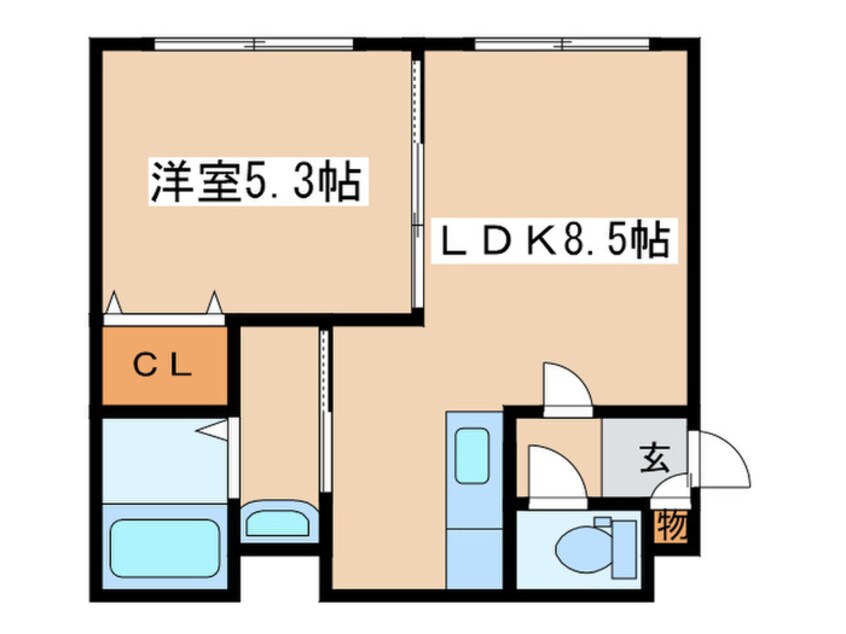 間取図 エスパニア札幌Ⅱ