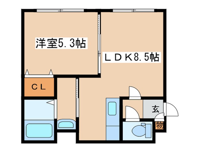 間取り図 エスパニア札幌Ⅱ