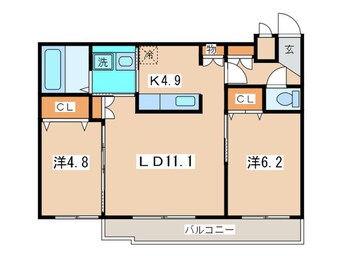 間取図 セントポ－リアエ－ル