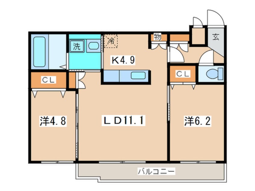 間取図 セントポ－リアエ－ル