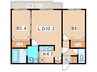 セントポ－リアエ－ル 2LDKの間取り