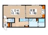 Ｔｒｉａ発寒南 1LDKの間取り