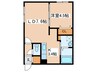 VIALATTEA美園 1LDKの間取り