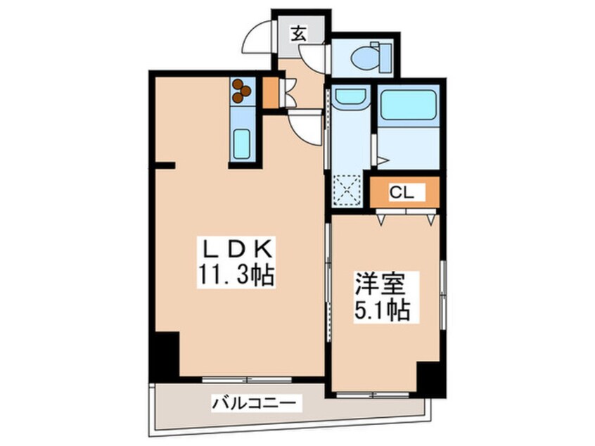 間取図 パ－チェ豊平公園