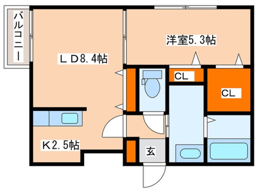 間取図 Alta Marea桑園