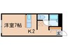 ｴｸｾﾚﾝﾄﾊｳｽ中島公園165 1Kの間取り