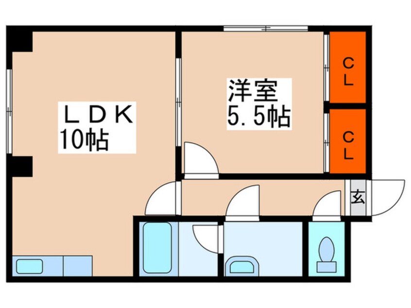 間取図 ファータイル月寒