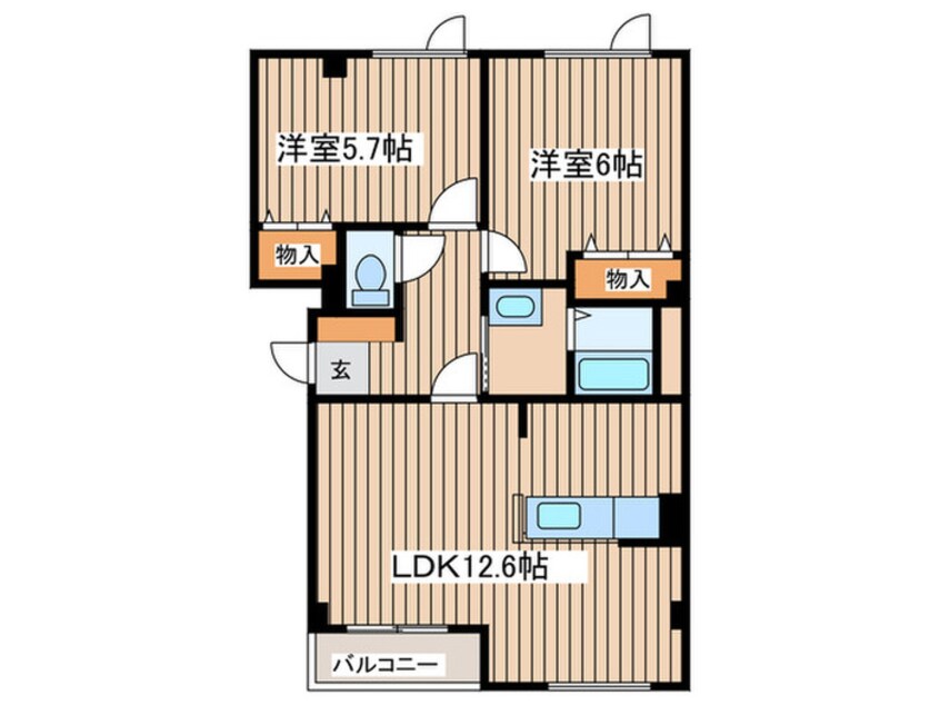 間取図 グリ－ンフィ－ルド１