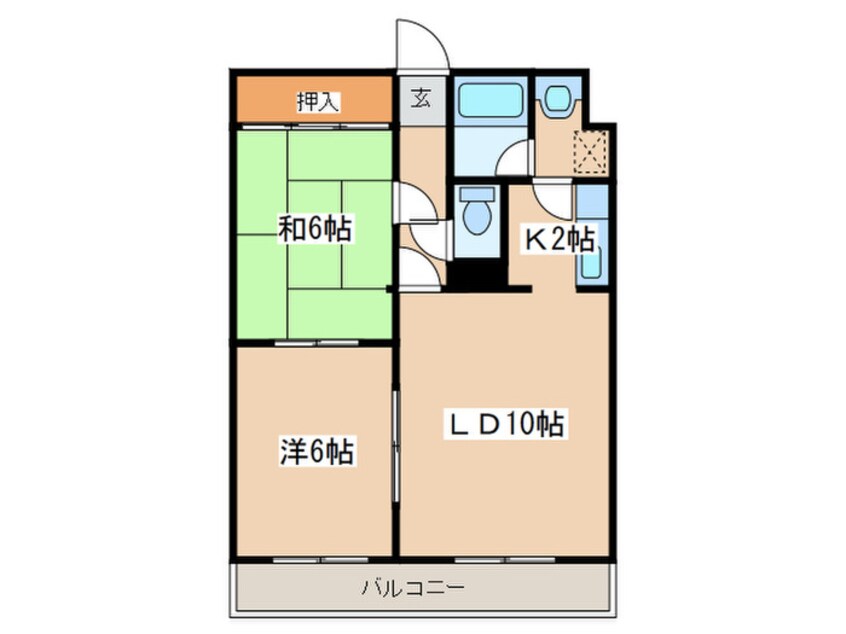 間取図 ｱ-ｽ南郷２１