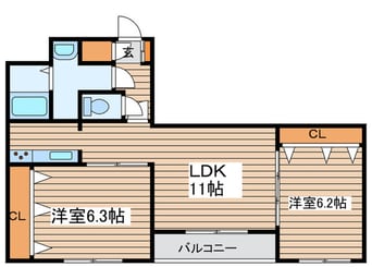 間取図 ファ－ストステ－ジＮ１６