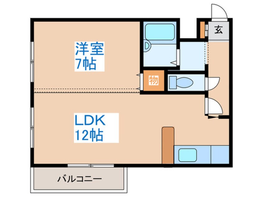 間取図 プリンスプラザ山鼻