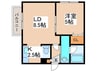 CITY VILLA 厚別 1LDKの間取り