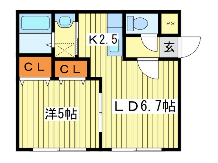 間取り図 ブランノワ－ルフォレスタ