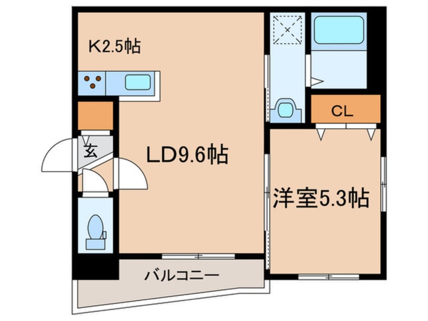 間取図 ルーヴェ月寒中央通