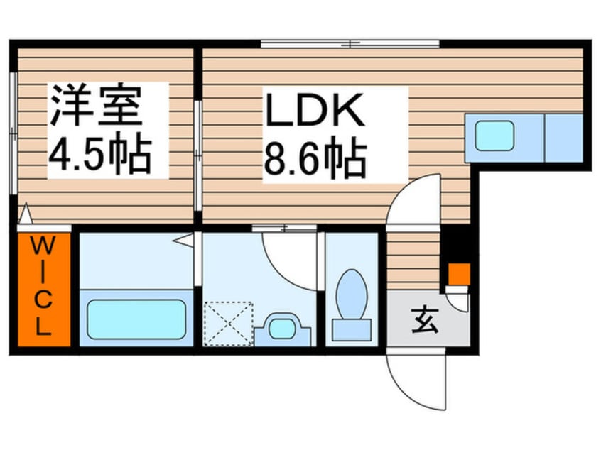 間取図 ペシェ北大西