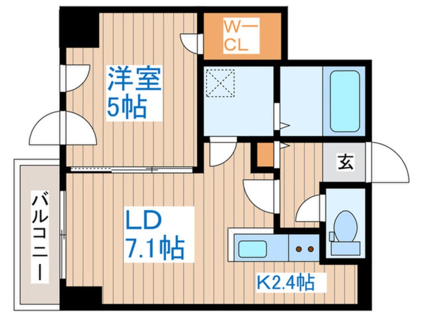 間取図 ﾌﾞﾗﾝｼｬｰﾙALAIN中島公園