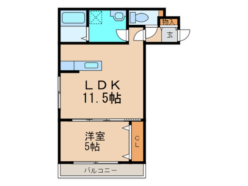 間取図 ヴィヴァーチェＮ１