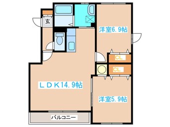 間取図 ラフィ－ネ